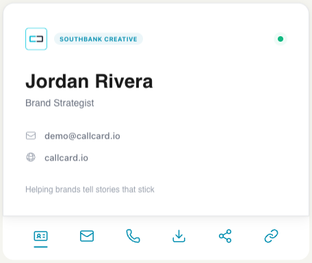Bento template — clean modern pop layout