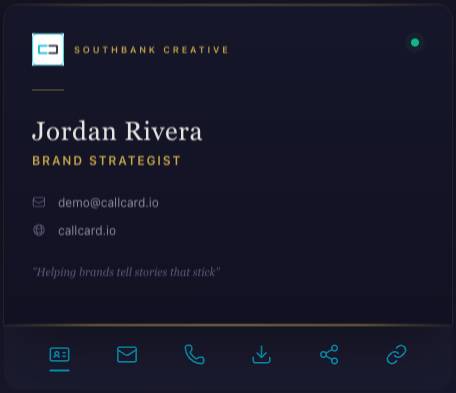DealSheet template — dark premium with gold accents